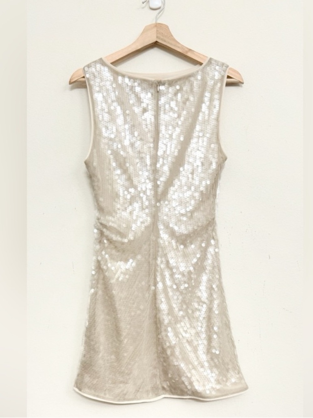 STAUD Eton Sequin Mini Dress in
Moon Size M - Picture 7 of 14